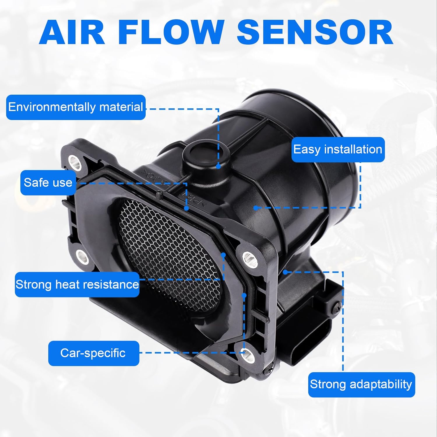 Mass Air Flow Sensor Meter MAF MD336501 7460013 Compatible for Chrysler Mitsubishi Dodge