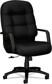 HON 2091NT10T 2090 Pillow-Soft Series Executive High-Back Swivel/Tilt Chair, Black/Black
