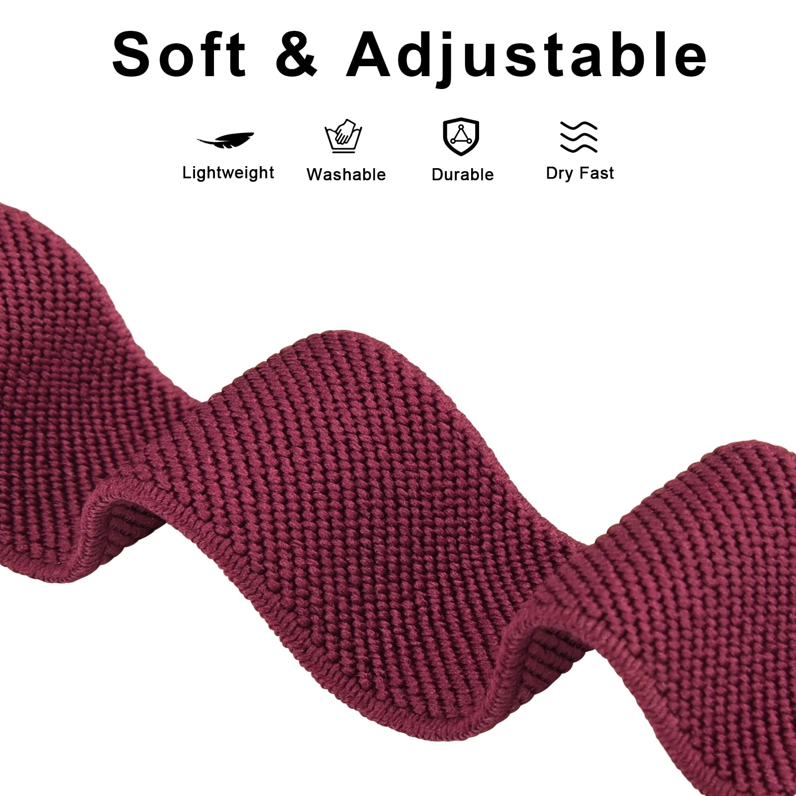 Ersatzarmband Für Polar Ignite/Ignite 2/Ignite 3/Unite/Pacer – Nylon, Verstellbar, In Verschiedenen Farben (Blau-Grau)