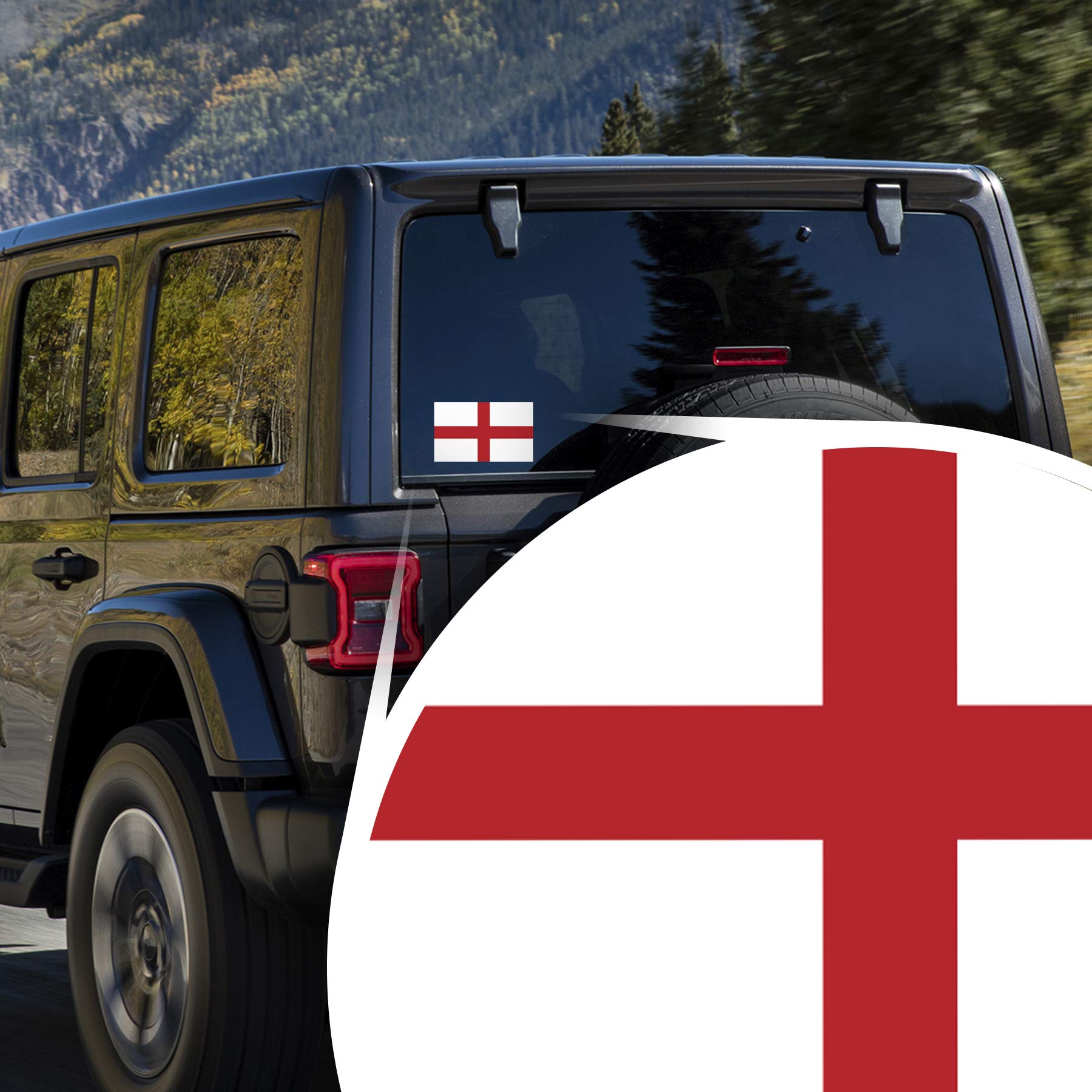 Flag Decals UK Flag Decal Stickers - 2 Pack British Union Jack Vinyl ...