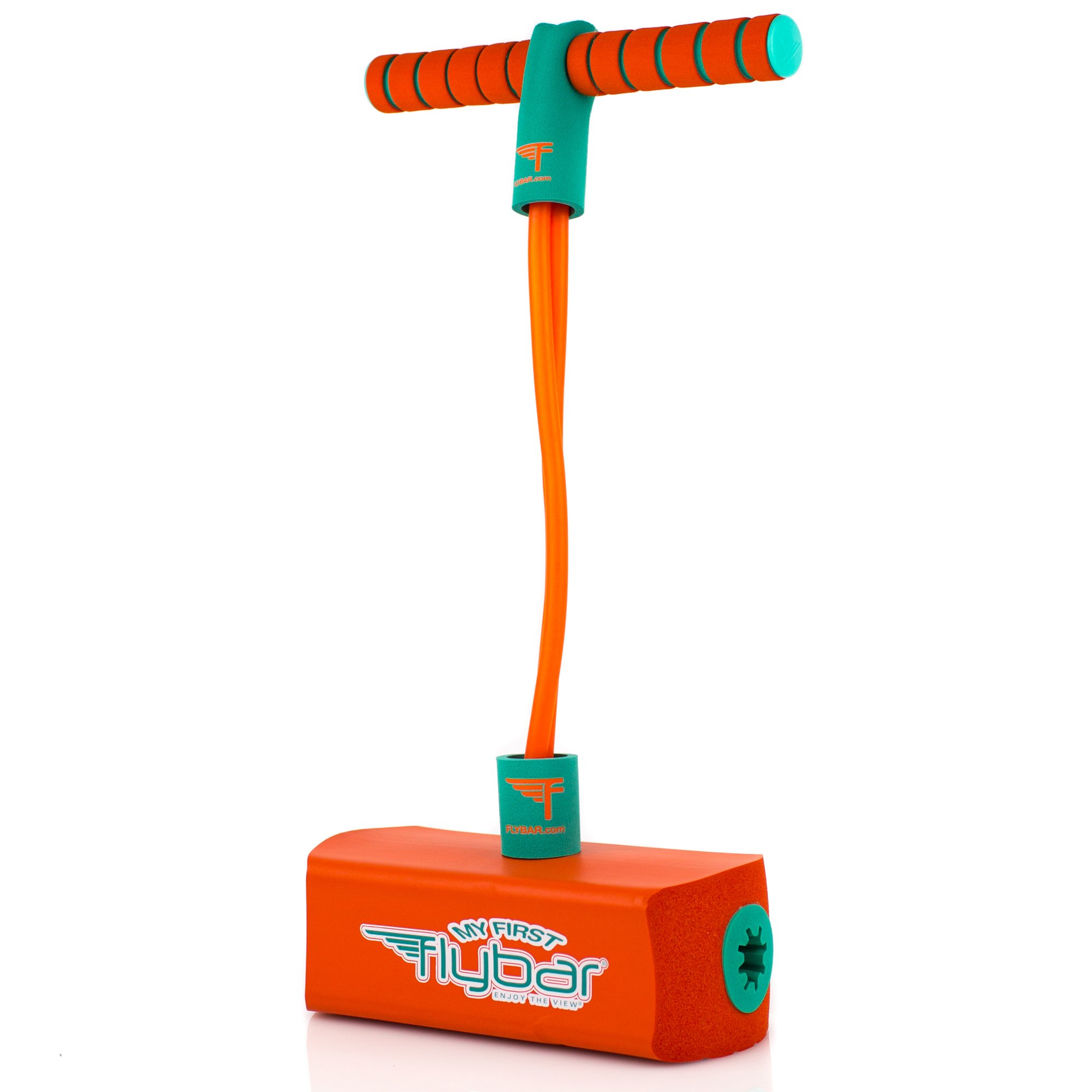 My First Flybar Foam Pogo Jumper For Kids Fun and Safe Pogo Stick For Toddlers, Durable Foam and Bungee Jumper For Ages 3 and up, Supports up To 250lbs (Orange)