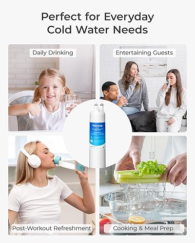 Miniatura 9 de Waterdrop 4396841 Reemplazo para filtro Everydrop® 3, EDR3RXD1, 4396710, Kenmore® 46-9083, 46-9030, filtro de agua para refrigerador, 1 filtro