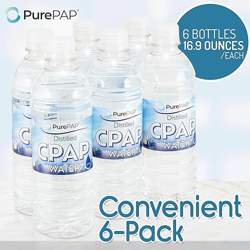 Miniatura 4 de Agua destilada pura CPAP - Paquete de 6 botellas de agua destilada de 16.9 onzas - Agua CPAP de viaje para humidificador de máquina CPAP