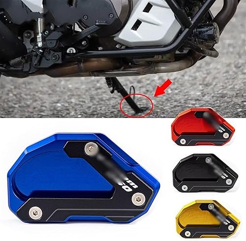 Miniatura 2 de Para SUZUKI V-STROM 650XT VSTROM 650 DL650 2004-2020 2021 2022 Soporte lateral de soporte de pie de motocicleta trípode extendido (color rojo)