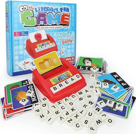 Learning Toys for Kids, Matching Letter Game, Educational Toys with Flash Cards, Spelling Game for 3-6 Year Old Boys Girls Preschooler Kindergarten