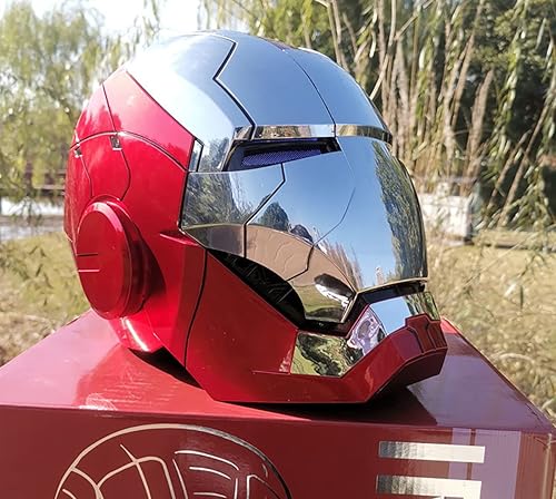 Vista 4 de Casco Hombre MK5 11 Máscara de cosplay electrónica de aperturacierre con control de voz para adultos, película de superhéroes, juego de rol, casco