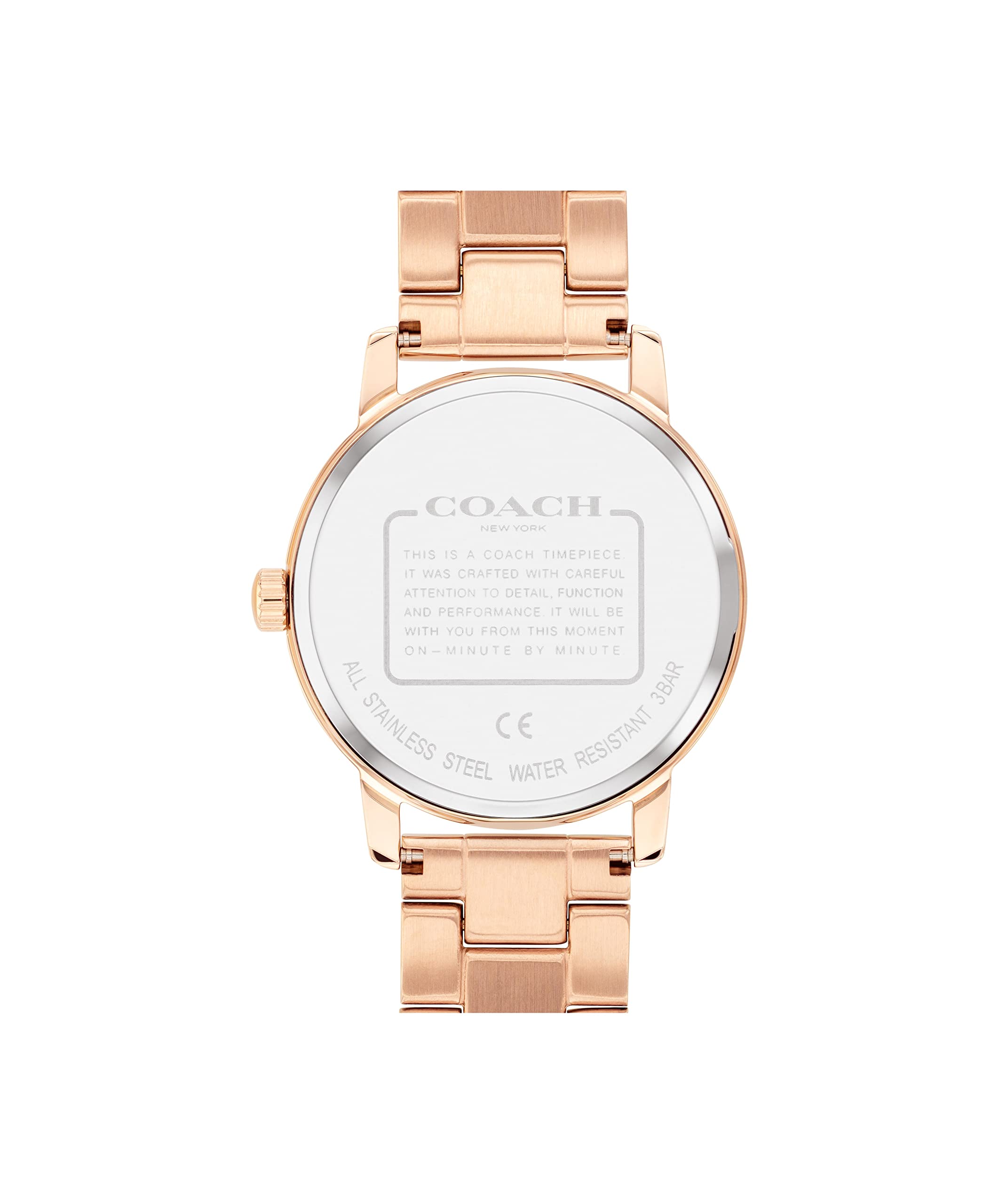 Coach Women\'s Watch 14503492 Quartz Silver Dial Rose Gold Stainless Steel 36mm Buy Coach Analog Rose Gold Dial Women main image 2