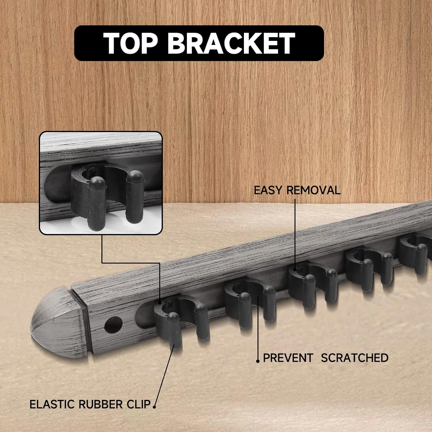GSE Games & Sports Expert 2-Piece 6/8/12 Billiard Pool Cue Rack Wall Mounted Holders, Billiard Cue Sticks Wall Rack Set