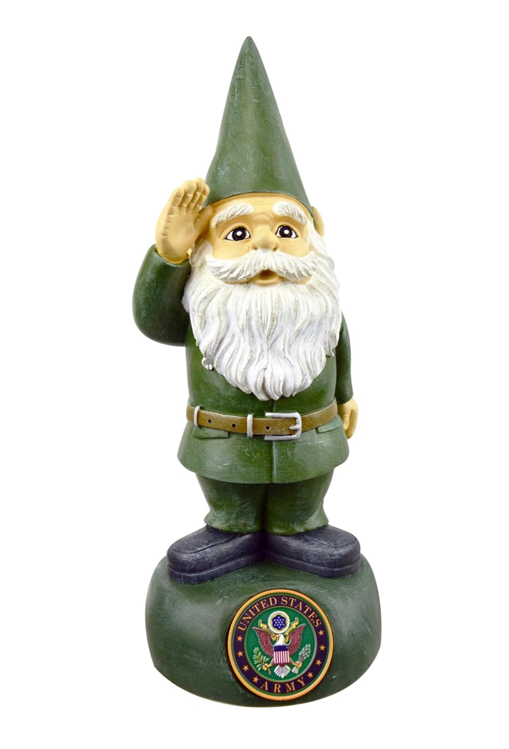 Red Carpet Studios Officially Licensed Military Garden Gnome, 13.25" Tall, United States Army