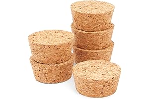 Juvale 6 Pack Tapered Cork Lids: Perfect Plugs for Bottles and More