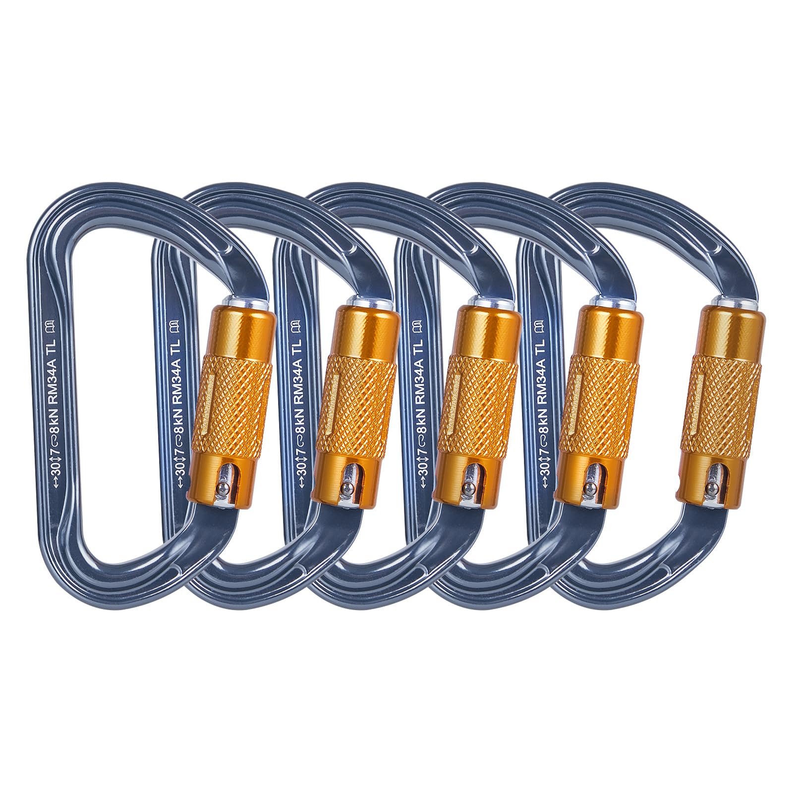 Karabiner Kletterkarabiner, Karabinerhaken aus Aluminium Alloy Karabiner Karabinerhaken für Hängematte, Schaukel, Camping, Angeln, Outdoor-Ausrüstung
