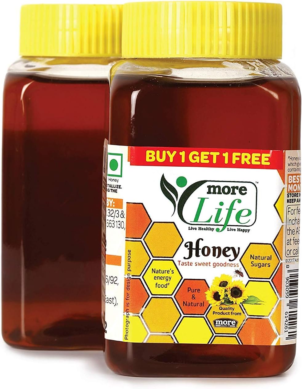 More Life Eatlite Honey Pet Bottle, 500 g with Free 500g