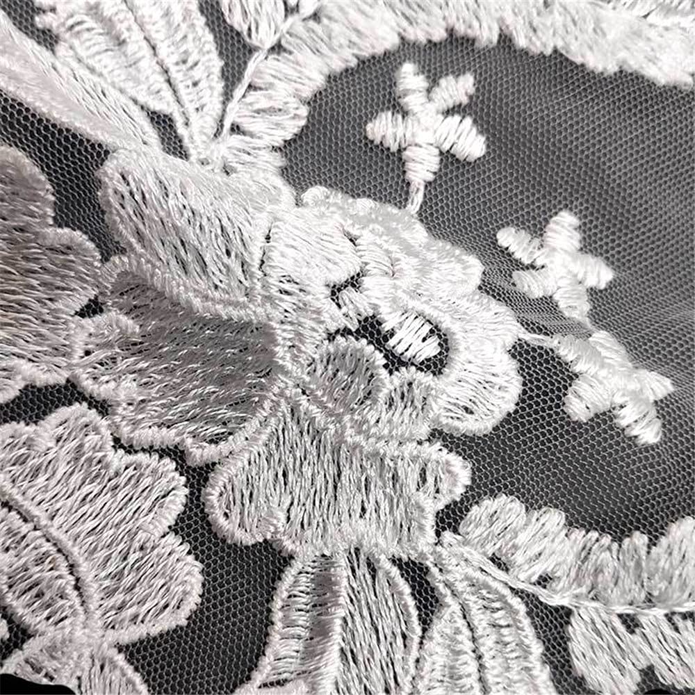 Applique In Pizzo Floreale - Per Abiti Da Sposa, Costumi E Decorazioni Fai Da Te - Foto 3