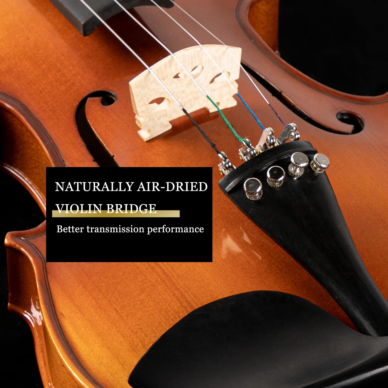 Amazon | Ktaxon バイオリン 4/4 フルサイズ 大人&子供用 無垢材