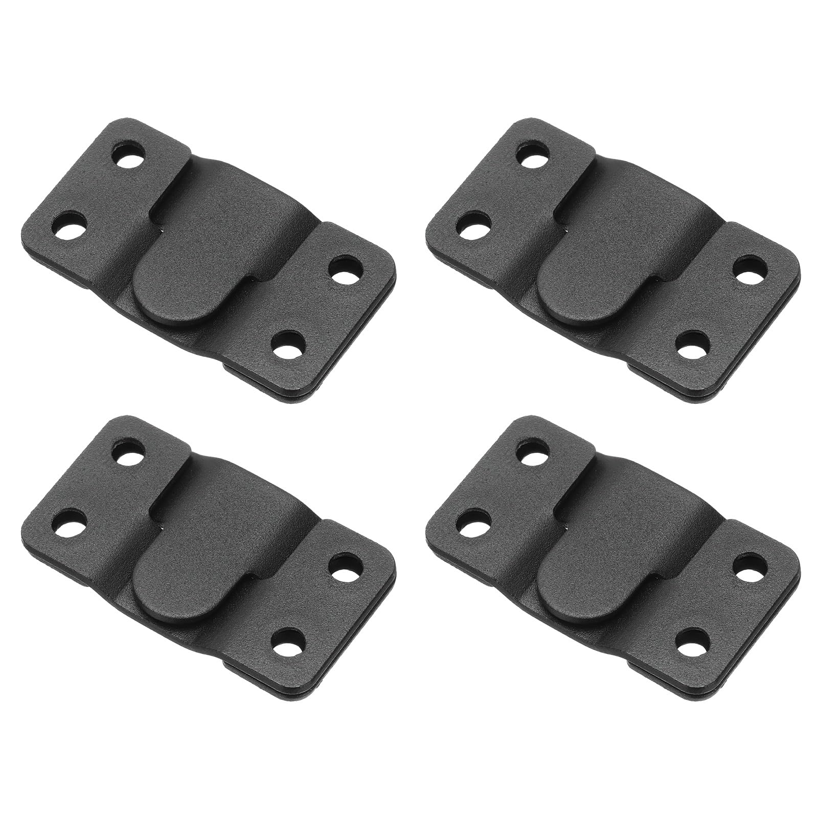 uxcell 8 Pcs Flush Mount Bracket, 54 x 30mm Interlocking Photo Frame Hook Picture Hangers for Hanging Headboards Display Wall Mount Hardware, Black