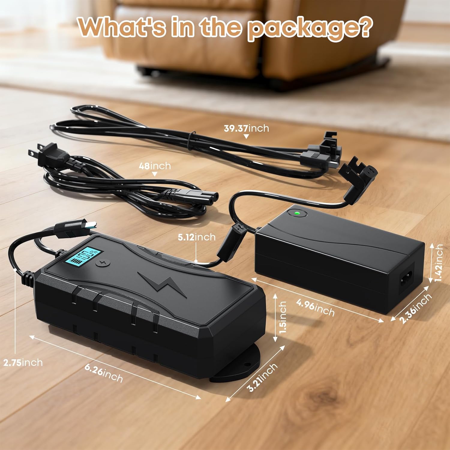 Battery Pack for Reclining Furniture, 2500mAh Rechargeable Battery for Power Recliners, Lift Chairs, Sofas, 2-Pin Motion Furniture- Compatible with Most Electric Recliner