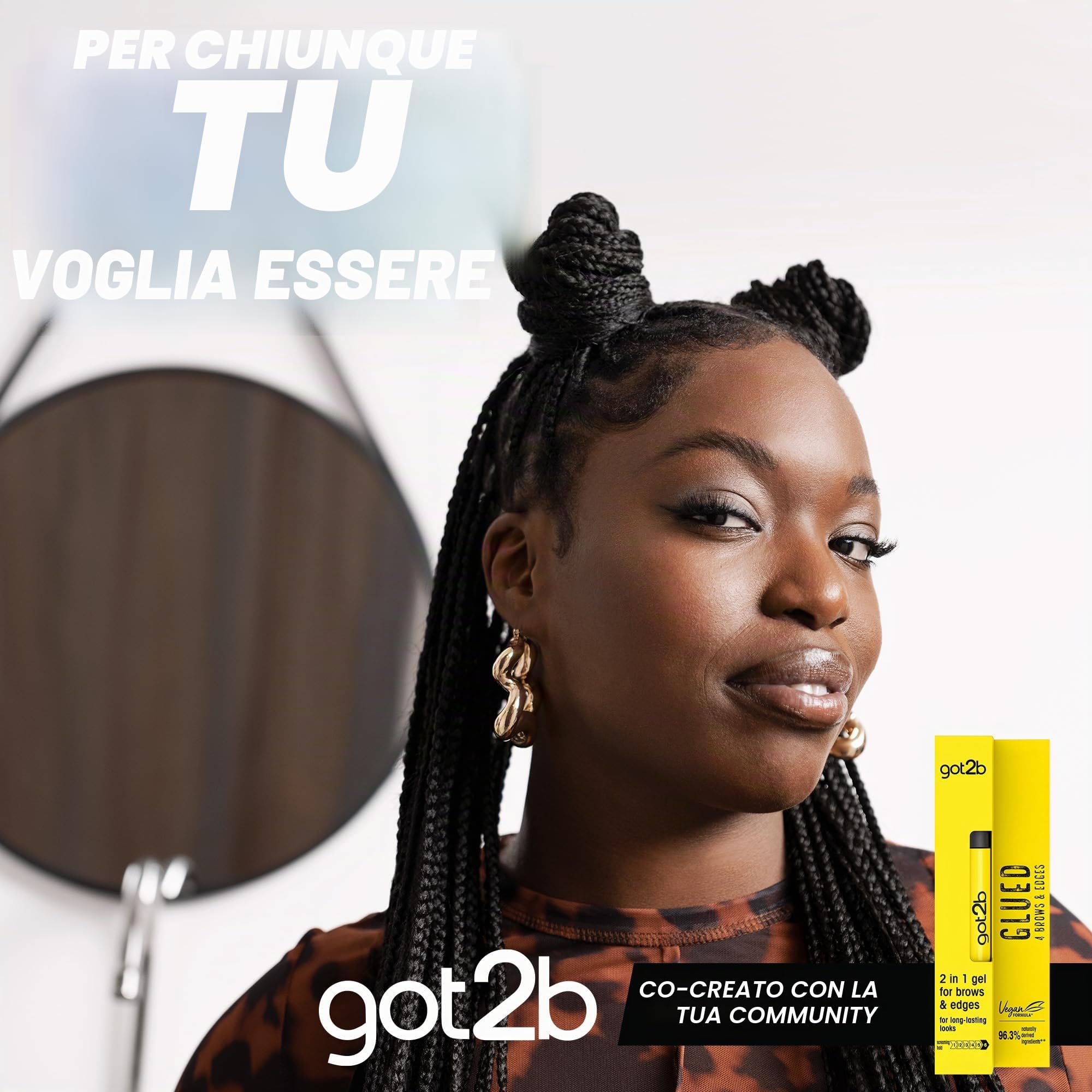 got2b Gel per sopracciglia 2 in 1 incollato per sopracciglia e bordi, tenuta 72 ore, senza residui bianchi o appiccicosità, vegano, senza silicone, senza alcool, 16 ml