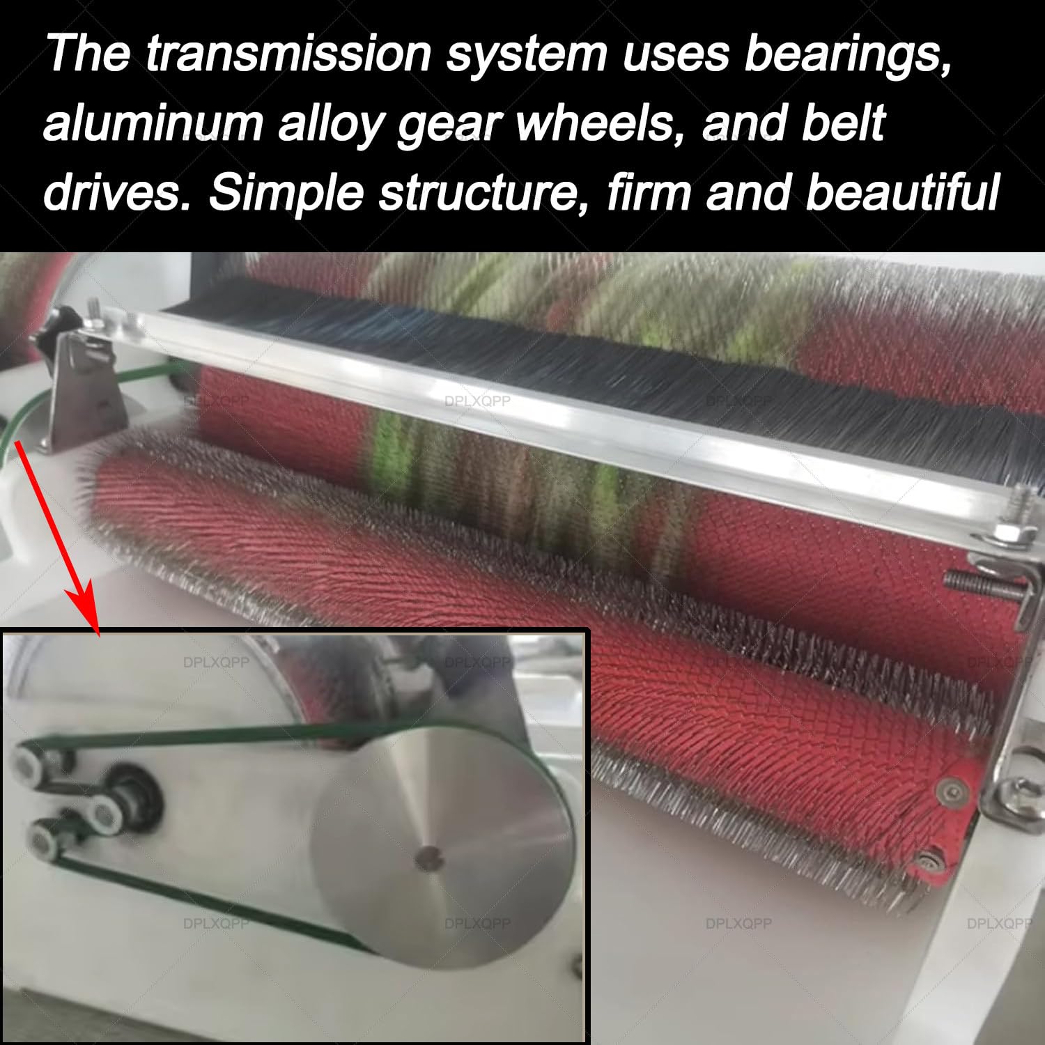 Drum Carder Machine, szerokość 20 cm i 40 cm do zgrzebania wełny na dużą skalę, wysokowydajna ręczna maszyna do czesania wełny z igłami 90 tpi do szybkiego mieszania włókien i filcowania nietoperzy
