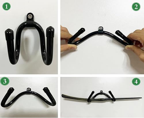 Miniatura 7 de Pmsanzay Paquete de 6 mini soportes universales ajustables para colocar en la pared, soporte de madera para varita mágica, fuerte y flexible, por lo