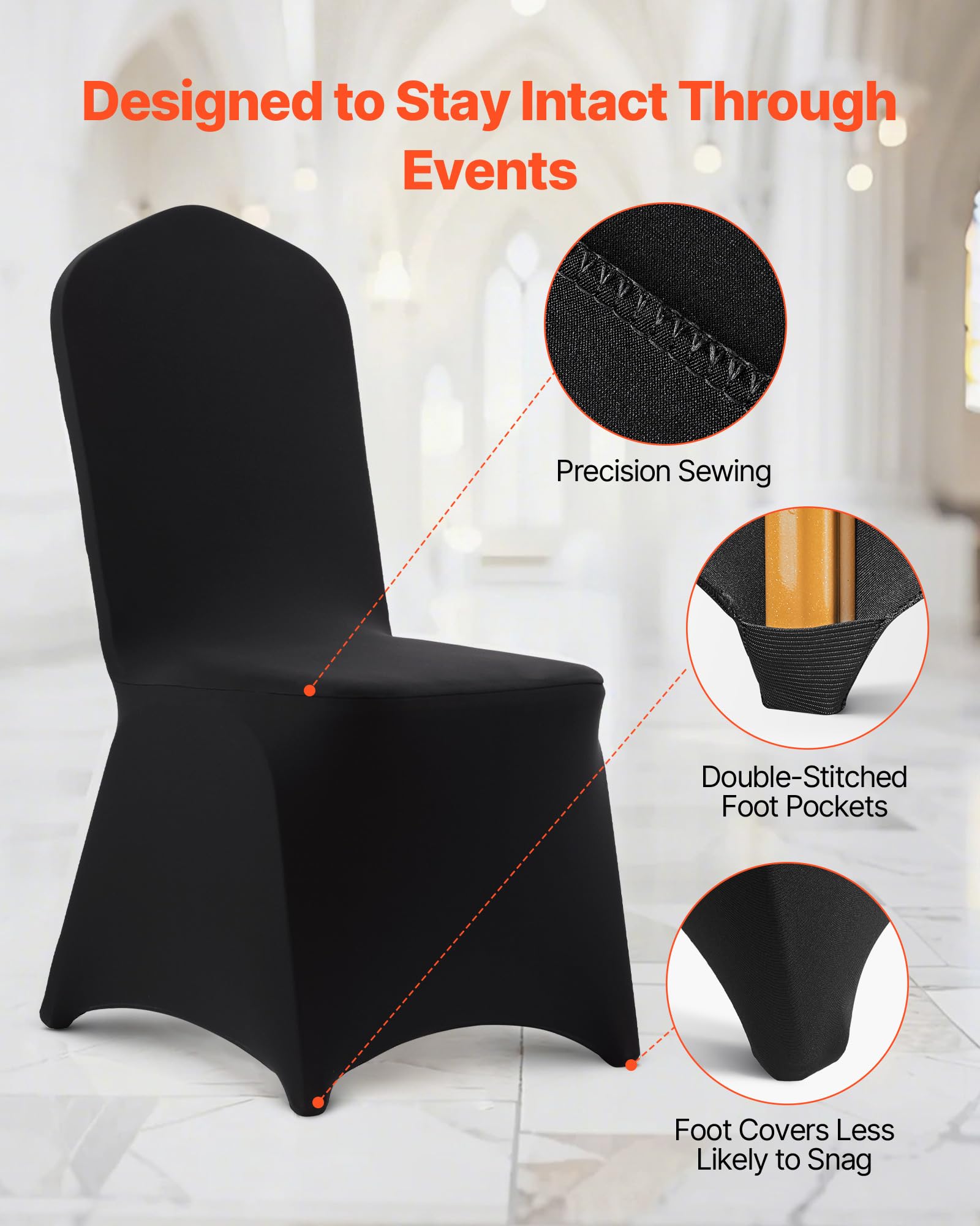 Stoelhoezen, 150 Stuks Wasbare En Afneembare Polyester Spandex Stoelhoezen Voor Bruiloften Diners Restaurants Geschikt Voor Stoelen 51 X 45 X 95 Cm Zwart P 010717393116 Stoelhoezen, 150 Stuks Wasbare En Afneembare Polyester Spandex Stoelhoezen Voor Bruiloften Diners Restaurants Geschikt Voor Stoelen 51 X 45 X 95 Cm Zwart P 010717393116