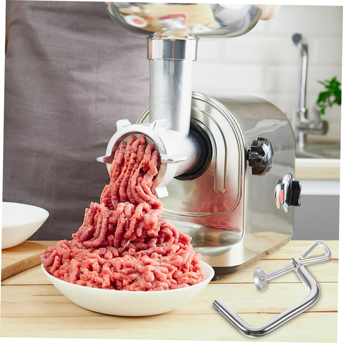 Morsetto di Fissaggio Clip di Ricambio, Facile Installazione e Manutenzione per Macchina per Pasta in Lega di Ferro per Macchina da Pasta Manuale