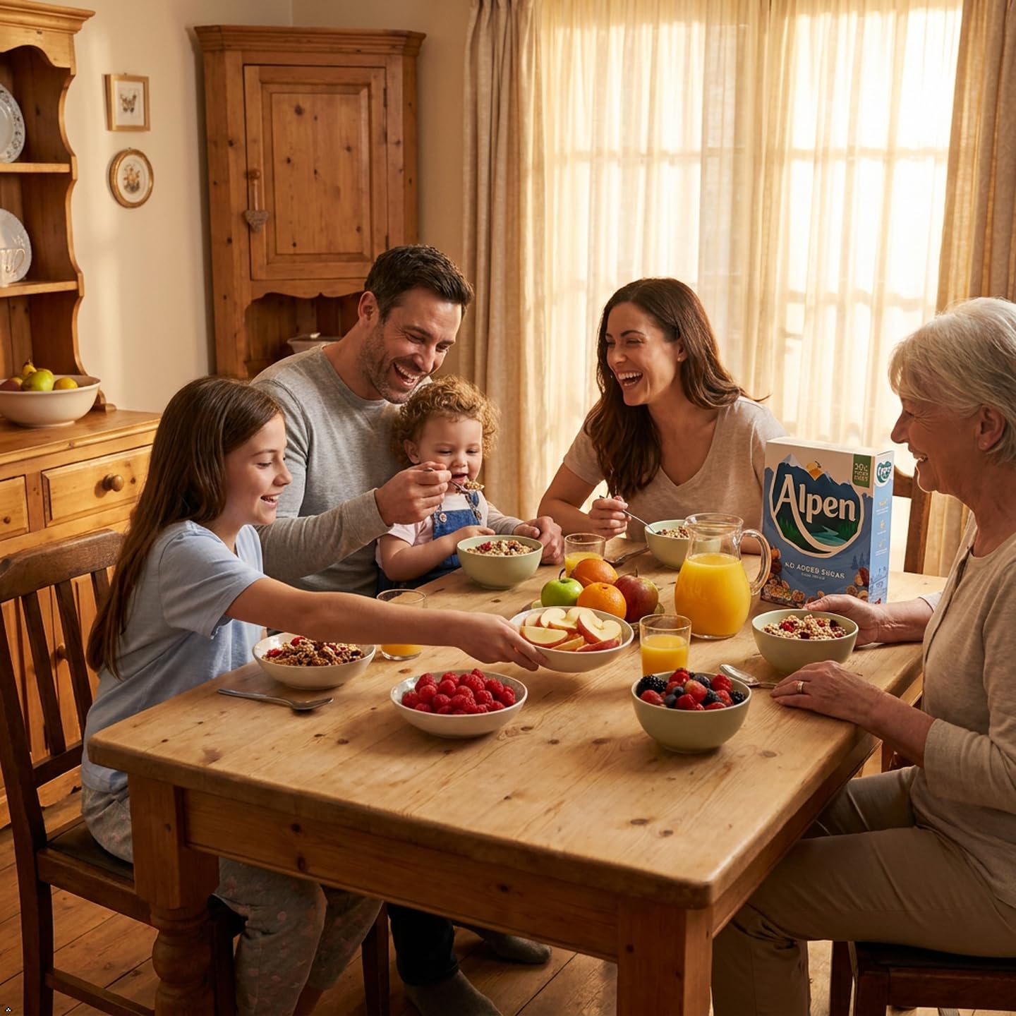 Weetabix Alpen Cereales sin azúcar 560 g, 1er Pack (1 x 560 g)