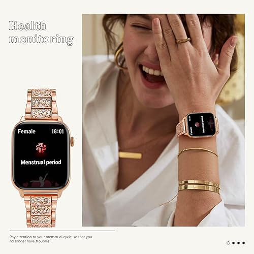 Miniatura 2 de Reloj inteligente para mujer, reloj inteligente de recepción de llamadasmarcación para teléfonos Android iOS, rastreador de actividad impermeable