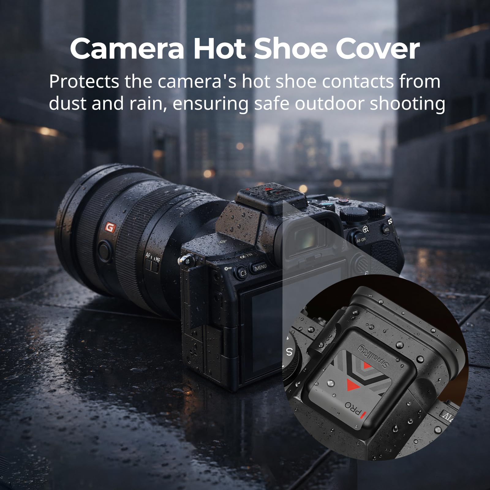 SMALLRIG Confezione da 2 Coperture per Slitta a Contatto Caldo, Tappo Protettivo per Sony A9 III / A7 IV / A7 V / A7S III / A7R IV, Nero - 549