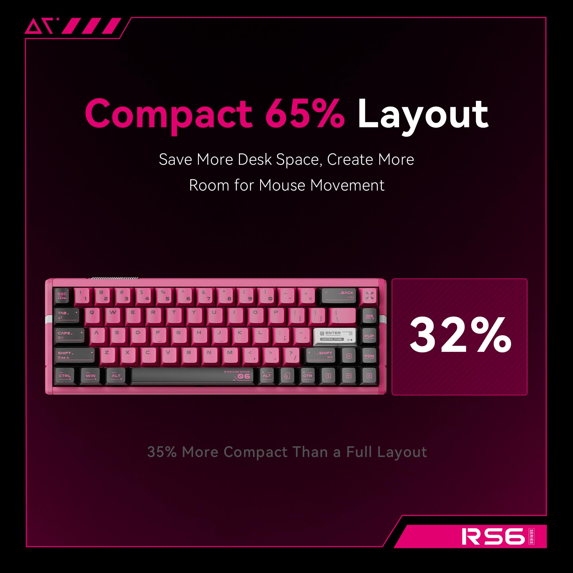 Amazon.com: ATK RS6 Ultra Hall Effect Gaming Keyboard – 65% Layout