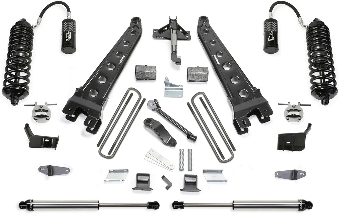 Fabtech K2270DL Radius Arm Lift System For 6 in. Lift Incl. Front 4.0 Resi Coilovers