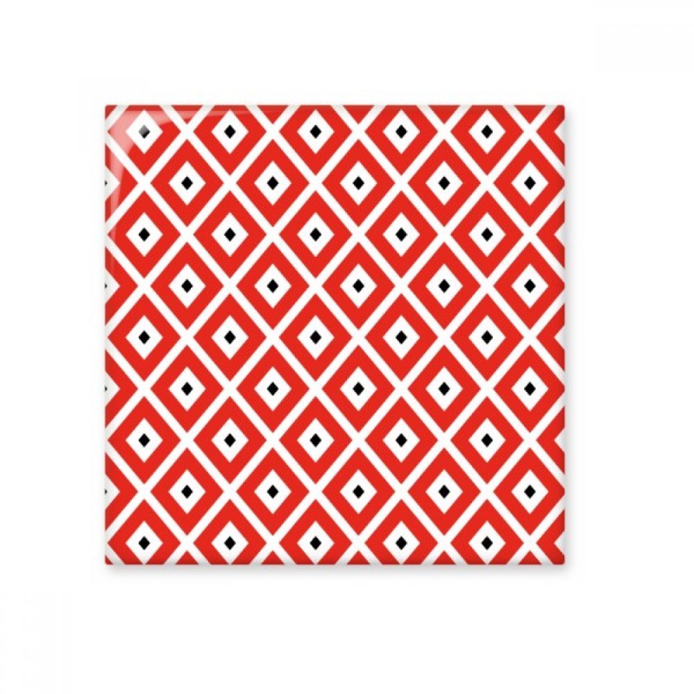 Carreaux de céramique d'art Géométrie Rouge et Noir finition bisque haut de gamme