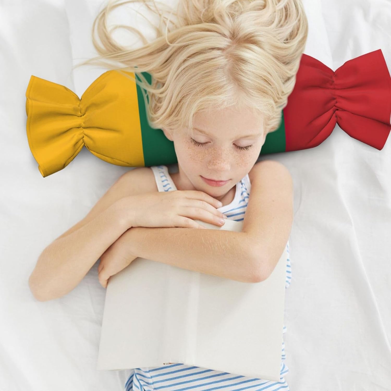 Flag of Lithuania Print Candy Cylindrical Comfortable Pillow Throw Pillows Home Decor Easy Maintenance