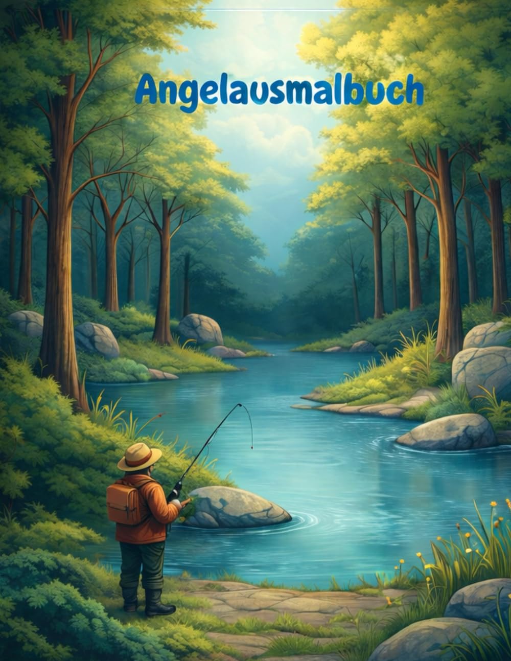 Angelmalbuch für die Große Kinder und Jungebliebende