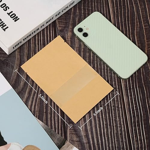 Miniatura 4 de 100 bolsas resellables, 3.5 x 5.5 pulgadas, bolsas de papel kraft sellables con ventana mate, bolsas de almacenamiento de alimentos con cierre de