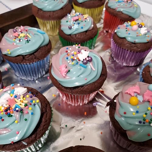 Miniatura 5 de Sentovac Gránulos comestibles de mezcla de unicornio para decorar  Gránulos comestibles para cupcakes para tartas, 1 botella de 3.35 onzas  3.35 oz