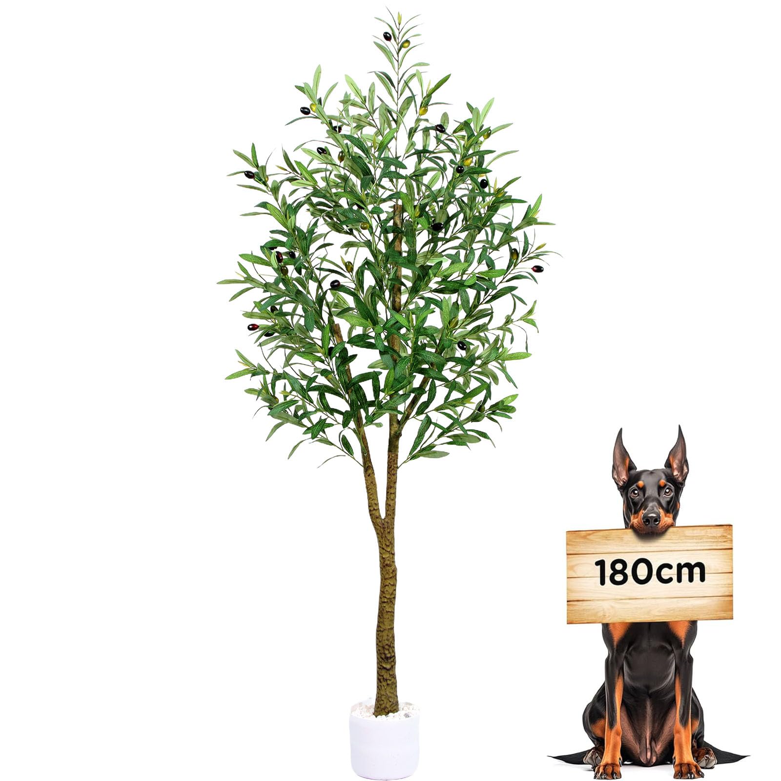 Arbre Artificiel Olivier Vert - Objet De Décoration Extérieur BUT