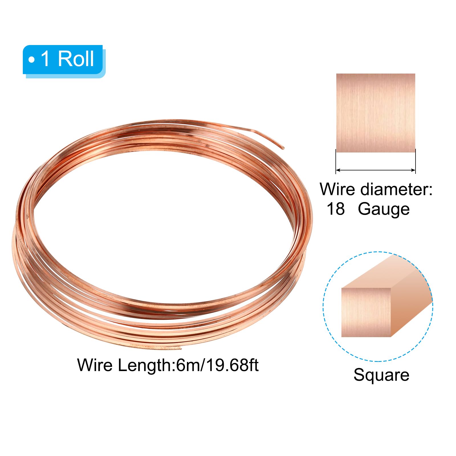 PATIKIL 99.9% Half Hard Copper Wire - Image 3