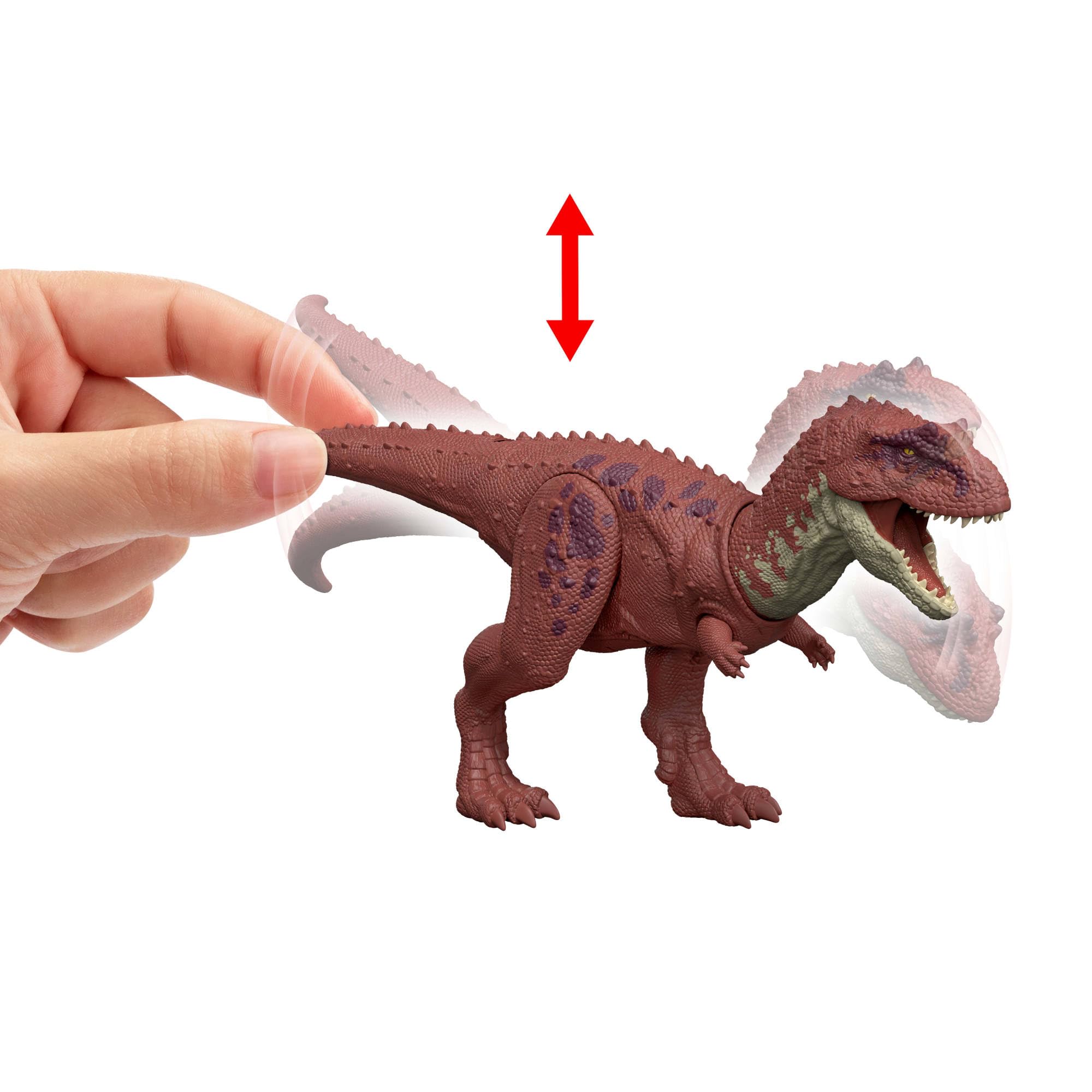 Mattel Jurassic World Rebirth Wild Roar Dinosaur Toy, Aucasaurus with Tail Controlled Chomp - Image 3