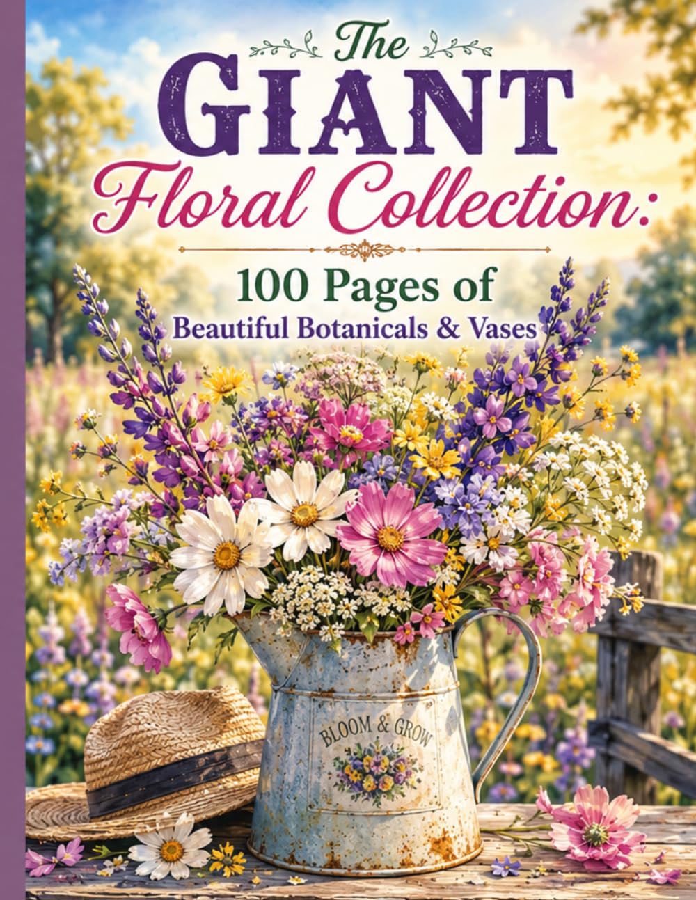 The Giant Floral Collection: 100 Pages of Beautiful Botanicals & Vases
