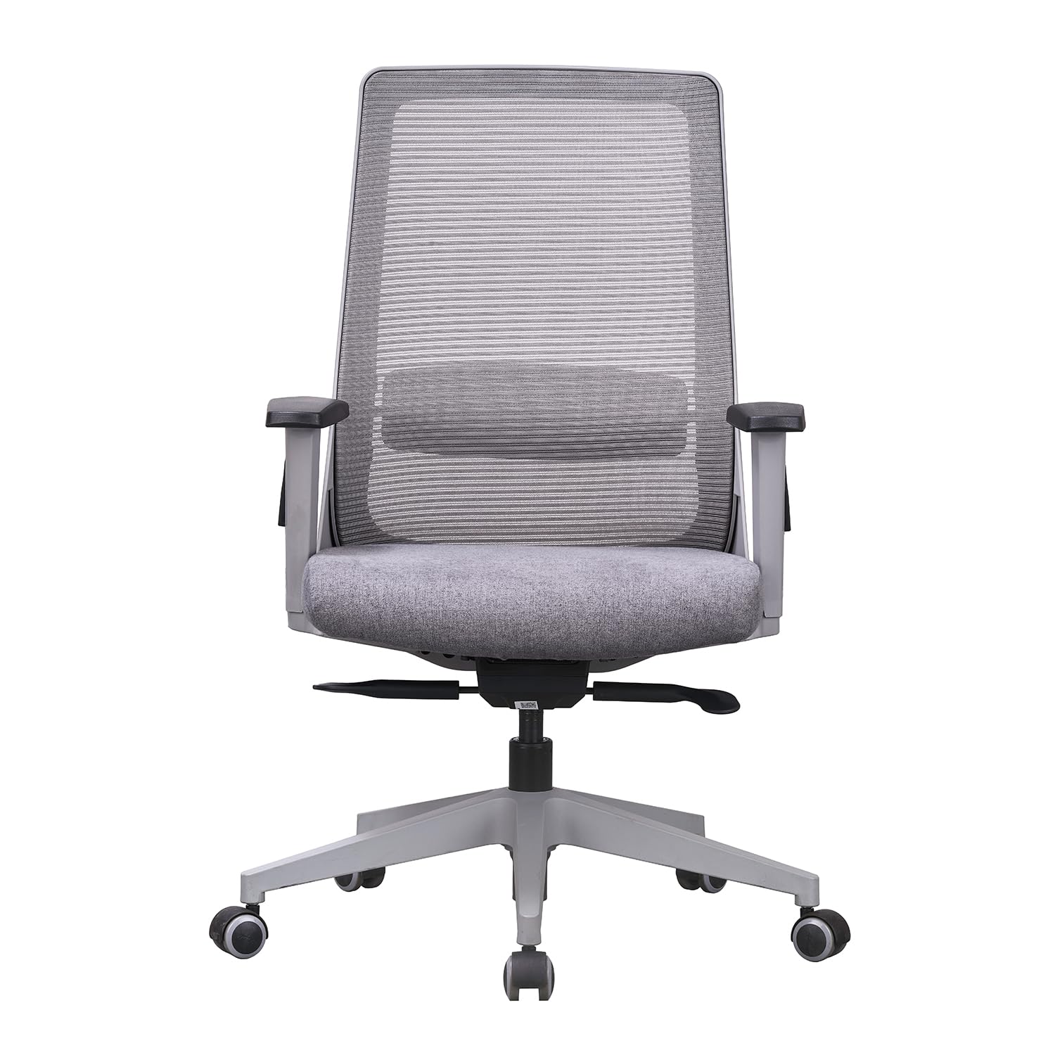 Featherlite Amaze Project Arm Chair (Mid Back - Grey, Polypropylene)-picture-10
