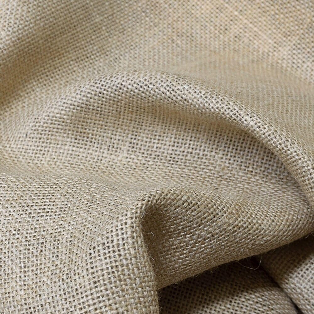 Tkanina jutowa płótno juta włókno naturalne 305 gr/m² dekoracja domu obicia rzemieślnicze 140 x 500 cm