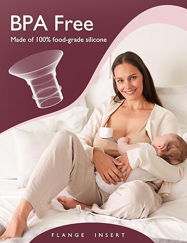 Miniatura 3 de Momcozy Inserto de brida de 0.748 in compatible con bridaescudo de 0.945 in de la mayoría de las bombas, inserto para accesorios de repuesto de