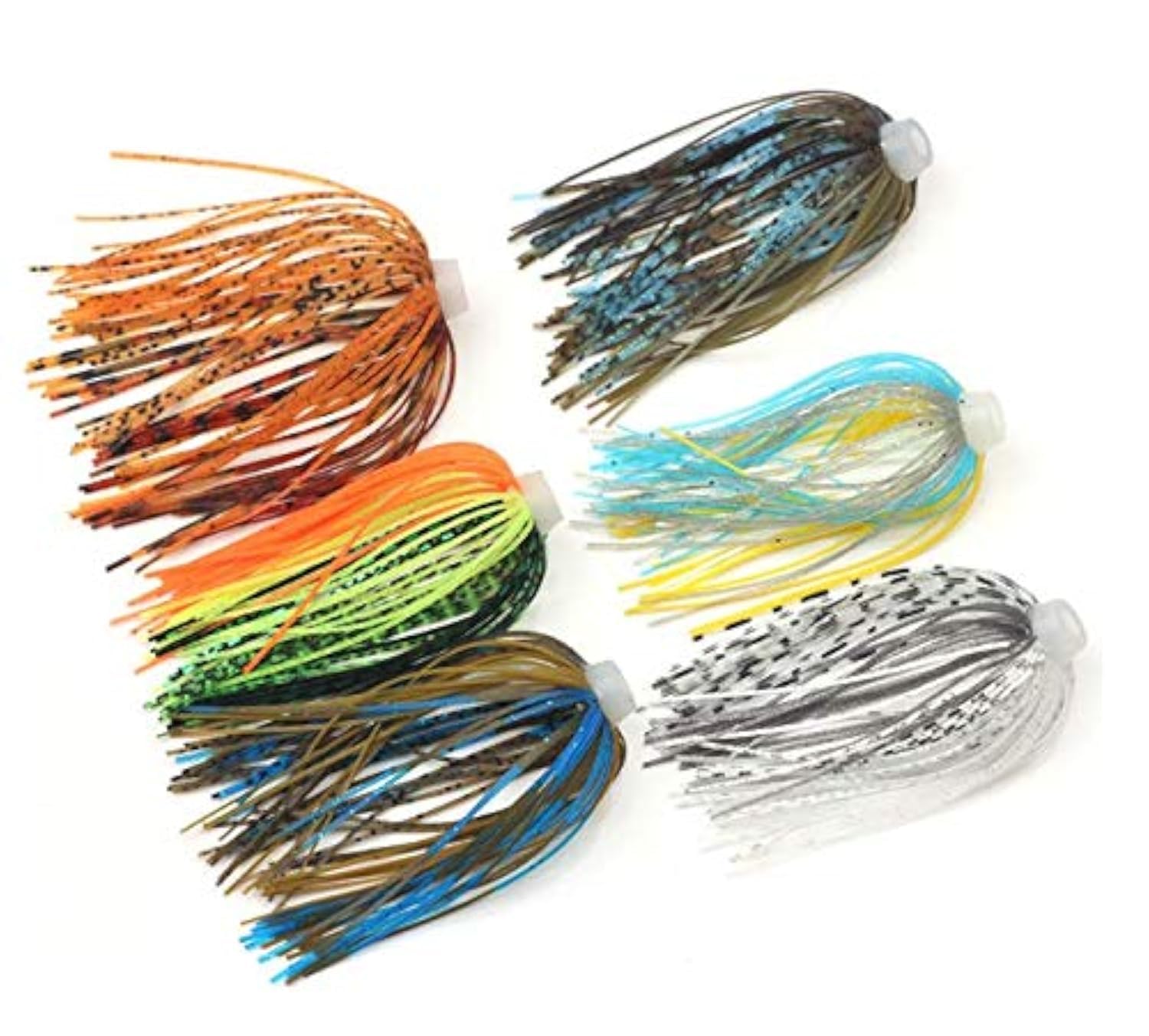 Jig Skirts Replacement Kit for Spinnerbait - 88 Strands Quick Change Fishing Bait Accessories