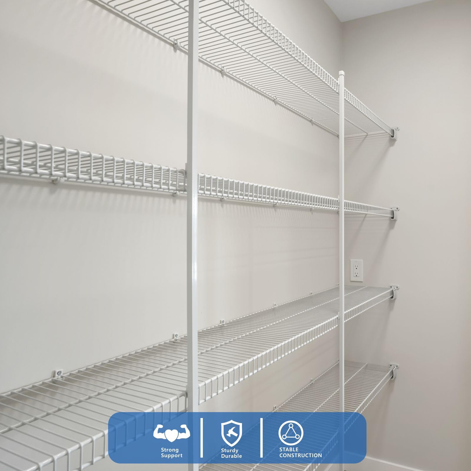 30 Down Wall Clips - Secure Shelves & Organize -4