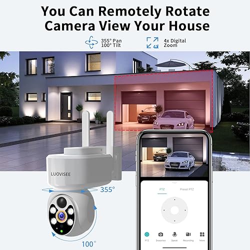 Miniatura 5 de Cámaras de seguridad inalámbricas solares para exteriores, cámaras WiFi para seguridad del hogar alimentadas por batería, seguimiento automático,