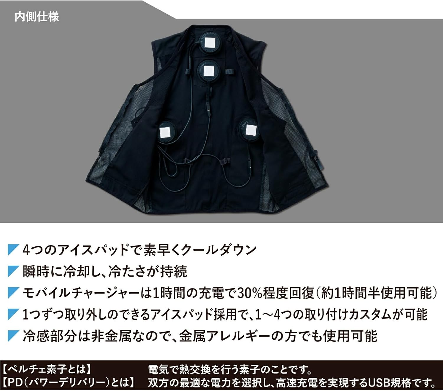 G.G. クールベスト バッテリー付き 71D+l1AB0HL.jpg