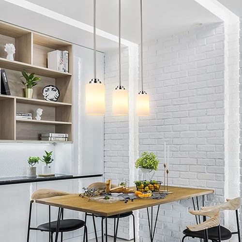 Miniatura 10 de Eidonta Paquete de 8 pantallas de vidrio esmerilado blanco de repuesto, 5.9 pulgadas de altura, 3.9 pulgadas de diámetro, adaptador de 1.65