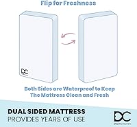 Vista 9 de Delta Children Cama de plástico para niños pequeños, CoComelon + Delta Children Twinkle Galaxy Colchón de doble cara para cuna y niño pequeño