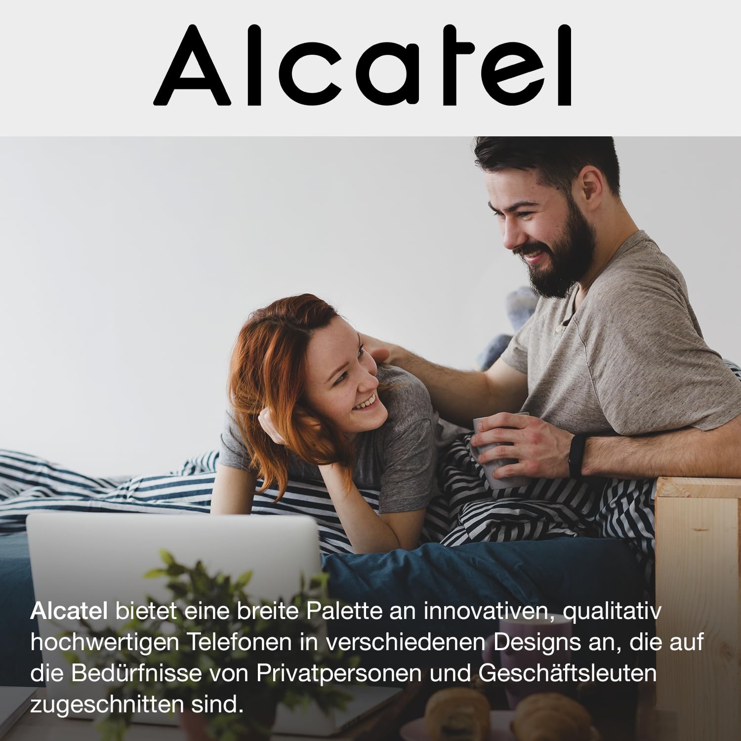 ALCATEL T78 - Schnurgebundenes Festnetztelefon - Großes alphanumerisches Display - Freisprechfuntion - Anrufsperre - Visuelle Anrufanzeige - Wahlwiederholungstaste - 8 Direktwahltasten -Schwarz