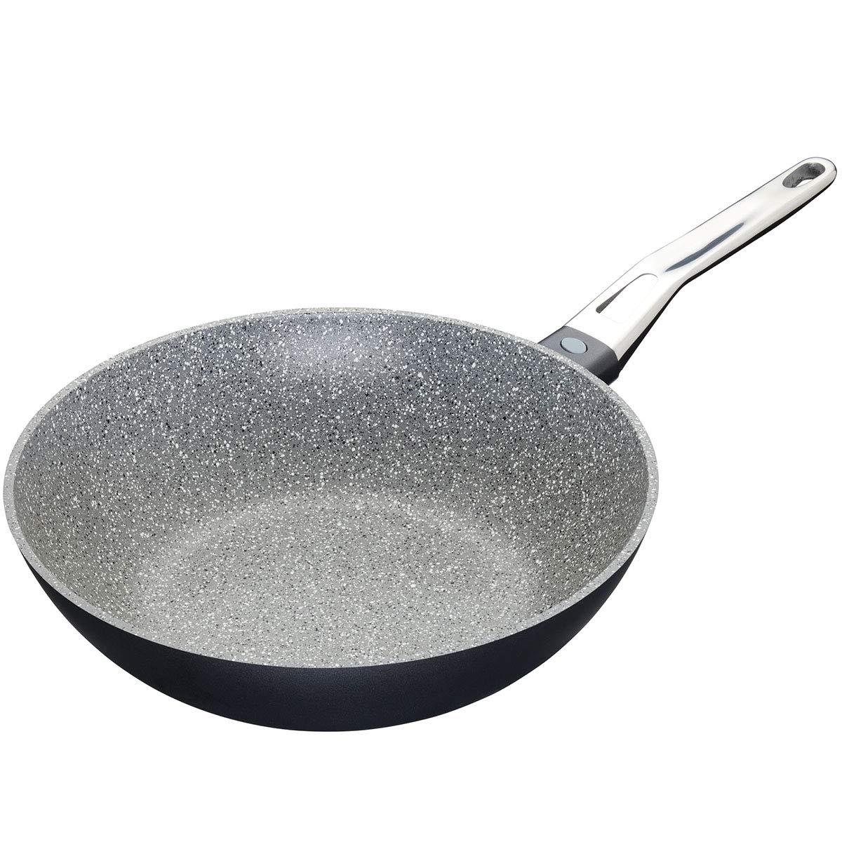 KitchenCraft MCMWOK28 - Wok, color gris